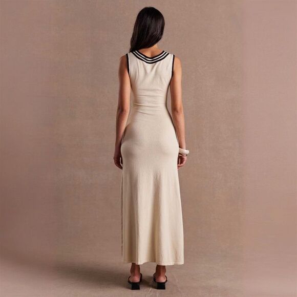Sovere - Swell Knit Dress in Ecru/Black Small - Picture 3 of 11